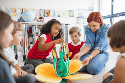 children learning and utilizing pbis framework in a classroom