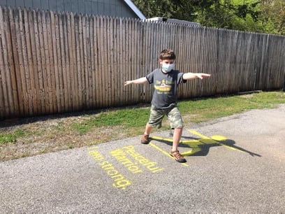 warrior pose for kids