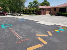 A playground in California