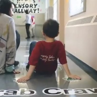 sensory pathway hallway in school