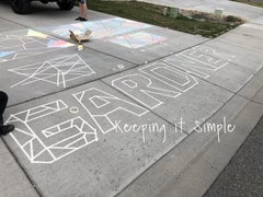 keeping it simple crafts mosaic sidewalk art piece