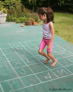 abc sidewalk chalk game