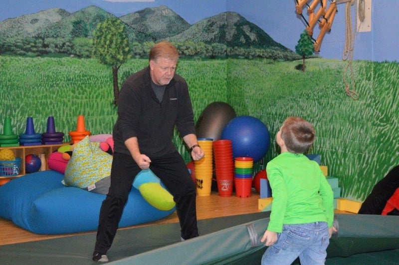 Dr. Tim in Sensory room