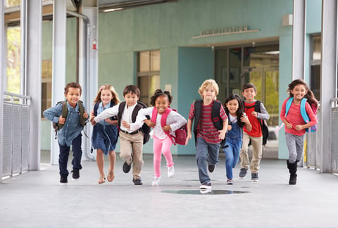 kids running in the hallway