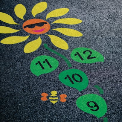 daisy hopscotch reusable stencil