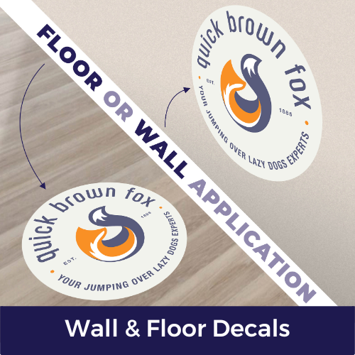 Floor and Wall Decal Mockup